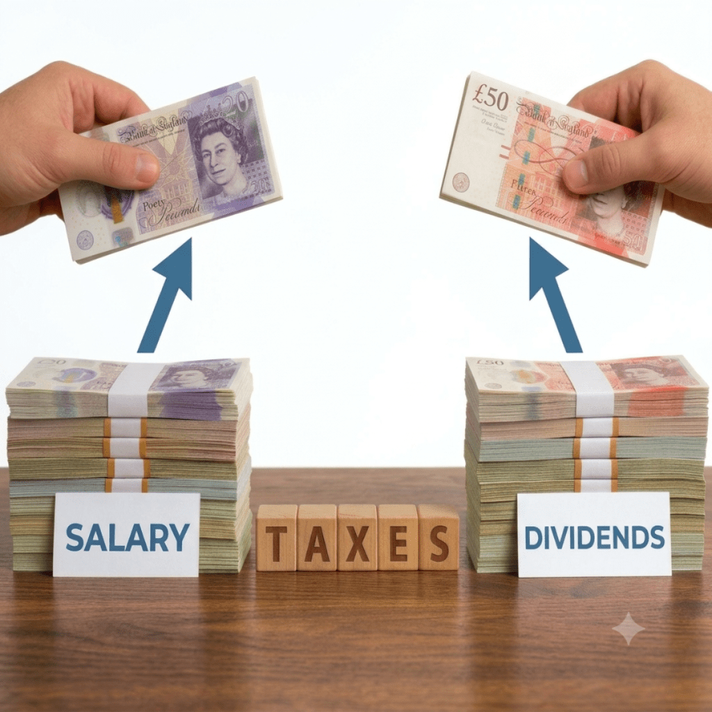 Salary vs dividends comparison 2026/27 with Employment Allowance